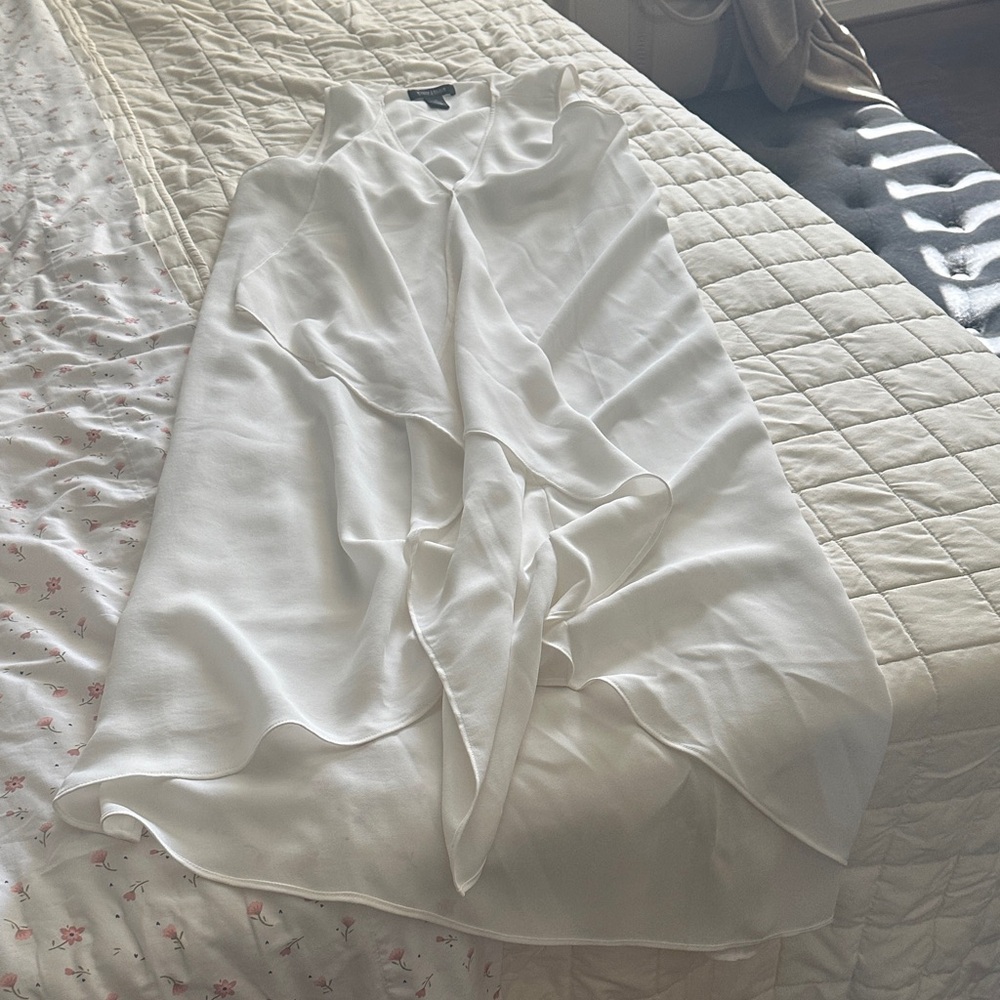 White House Black Market Ivory Blouse